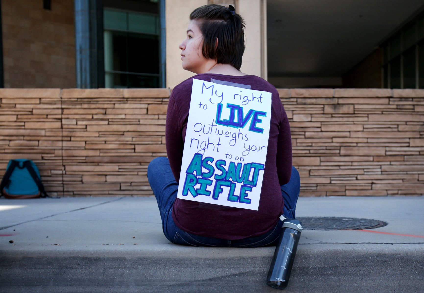 City High School students walkout in protest